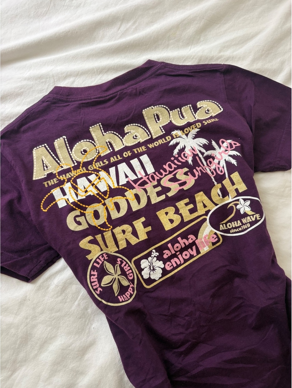 2000s y2k surfwear baby tee
